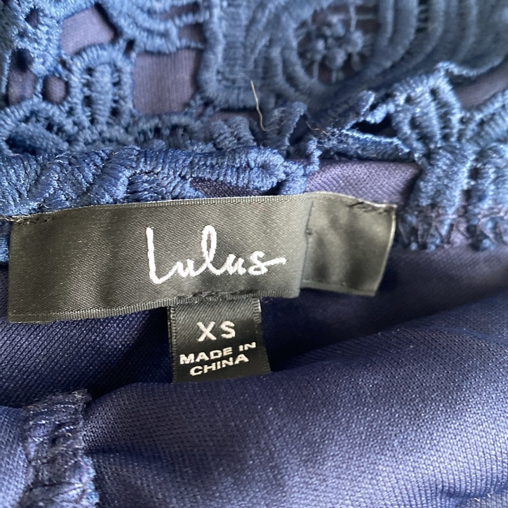 Lulu’s XS Lulu’s XS Romance Language Lace Dress - Picture 3 of 13